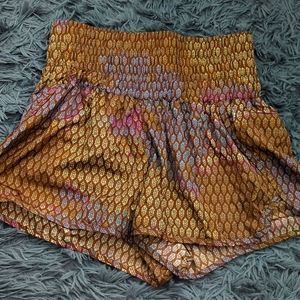 Sz Small Patterned Free People Way Home Shorts